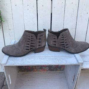 Suede Booties - size 5.5